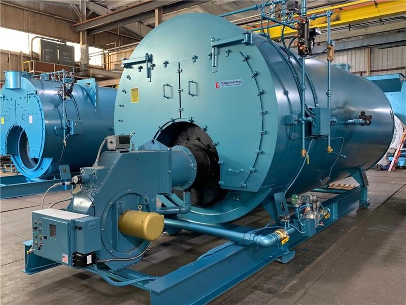 Industrial boiler and steam header in plant